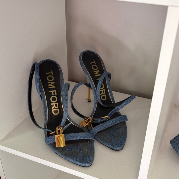 Tom Ford Blue Denim Women\'s Heels
